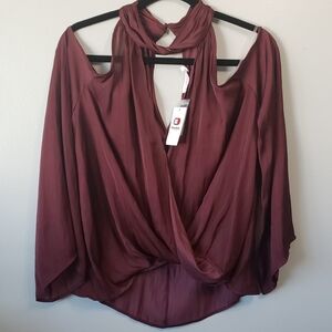 Buckle | LUSH Cold Shoulder Blouse NWT